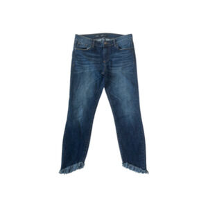 STS Blue Emma Jeans Women’s Size 28 Ankle Skinny Raw Hem Stretch Dark Denim